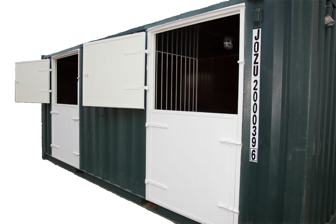 Paarden box Container modificatie