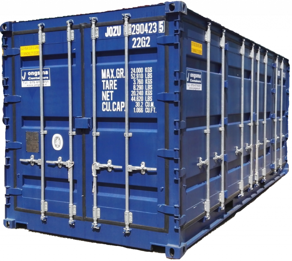 Side Door Container Zijdeurcontainer, zeecontainer met extra deuren aan de zijkant van de container.